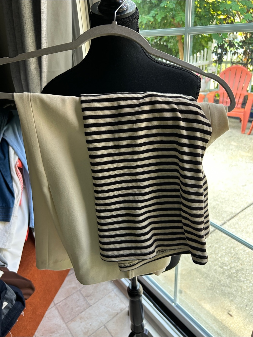 Zara Ivory pants and top